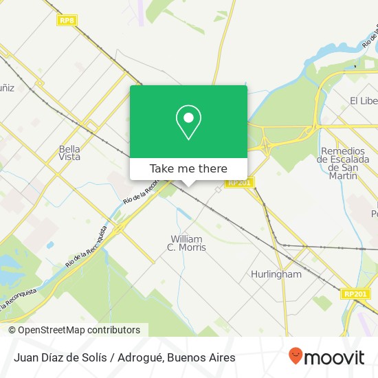 Juan Díaz de Solís / Adrogué map