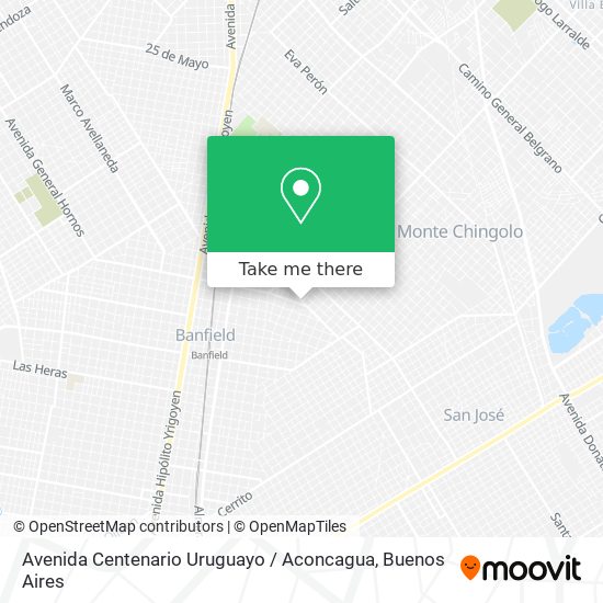 Avenida Centenario Uruguayo / Aconcagua map