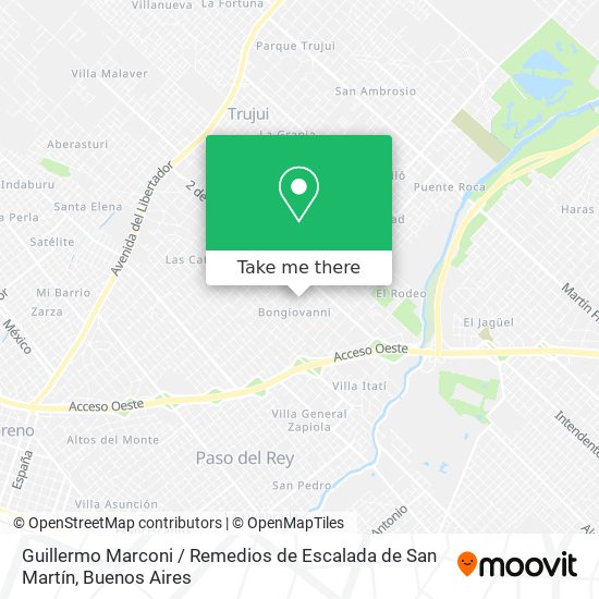 Mapa de Guillermo Marconi / Remedios de Escalada de San Martín