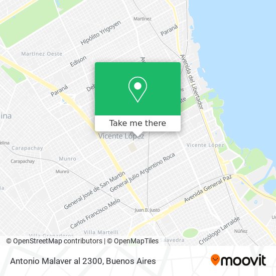 Antonio Malaver al 2300 map