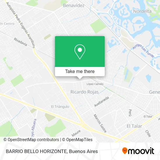 BARRIO BELLO HORIZONTE map