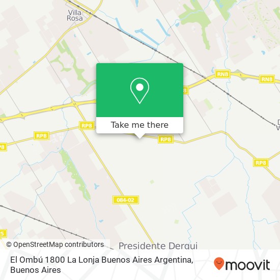 El Ombú 1800  La Lonja  Buenos Aires  Argentina map