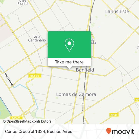 Carlos Croce al 1334 map