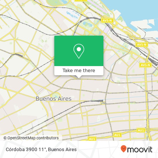 Córdoba 3900 11° map