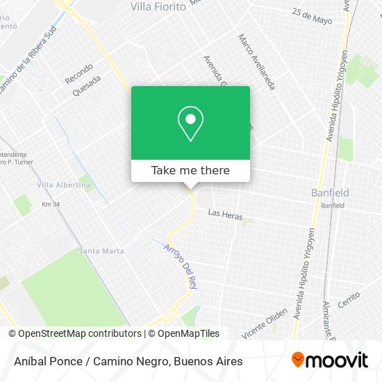 Aníbal Ponce / Camino Negro map