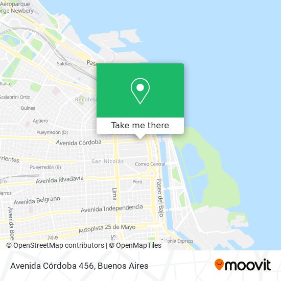 Mapa de Avenida Córdoba 456