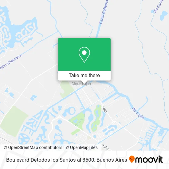Mapa de Boulevard Detodos los Santos al 3500