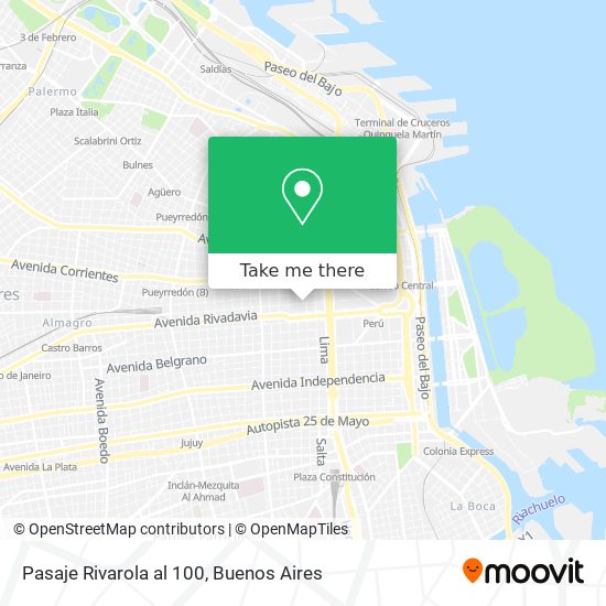 Mapa de Pasaje Rivarola  al 100