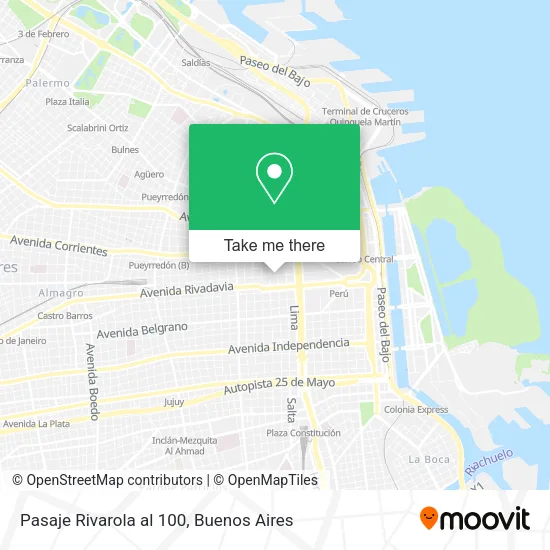 Mapa de Pasaje Rivarola  al 100