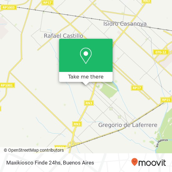 Mapa de Maxikiosco Finde 24hs