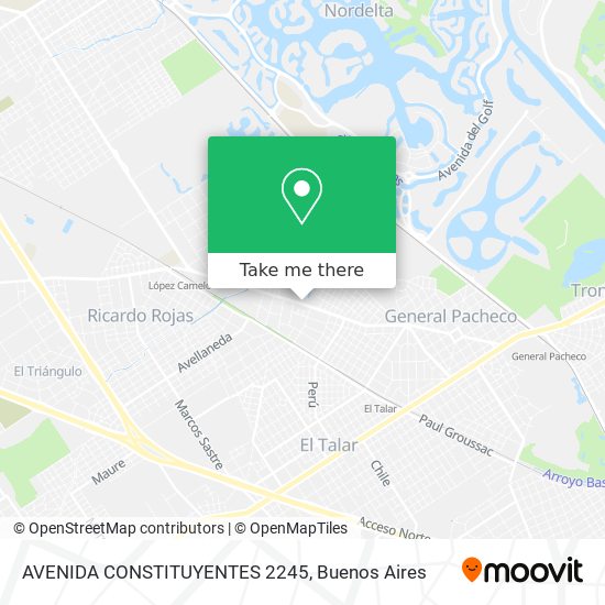 AVENIDA CONSTITUYENTES 2245 map