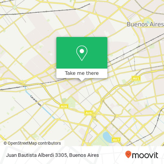 Juan Bautista Alberdi 3305 map