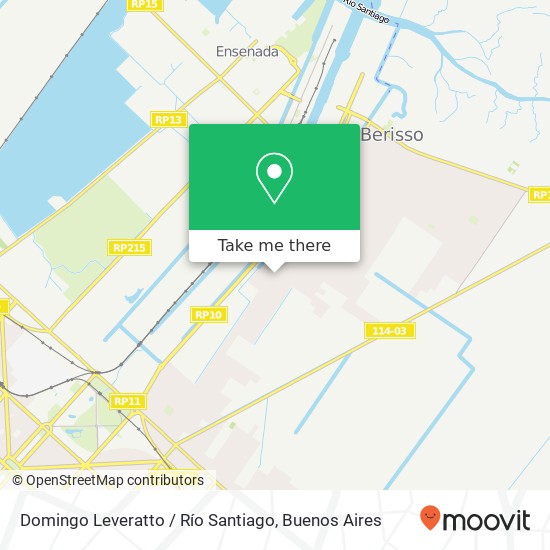Mapa de Domingo Leveratto / Río Santiago