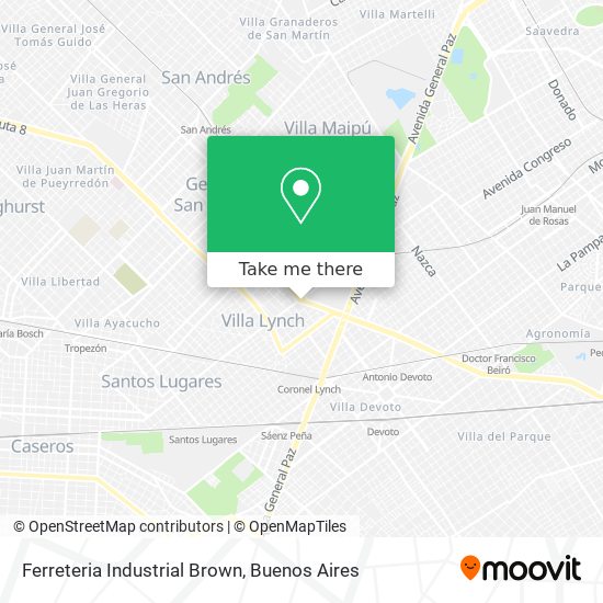 Ferreteria Industrial Brown map