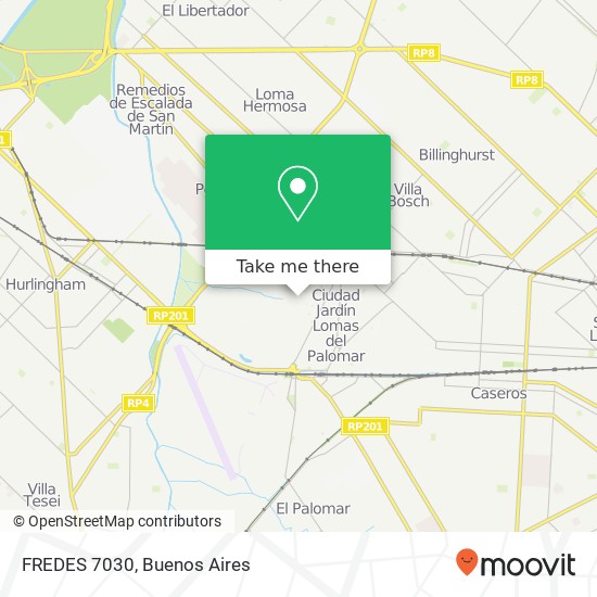 FREDES 7030 map