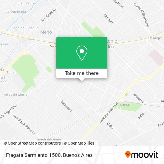Mapa de Fragata Sarmiento 1500