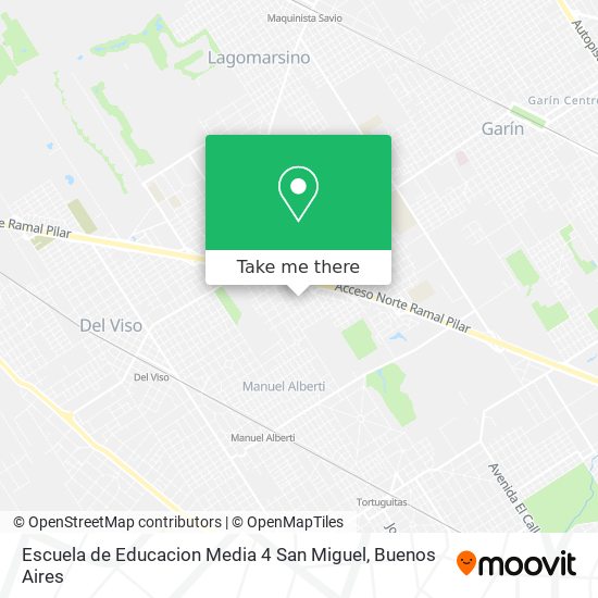 Mapa de Escuela de Educacion Media 4 San Miguel
