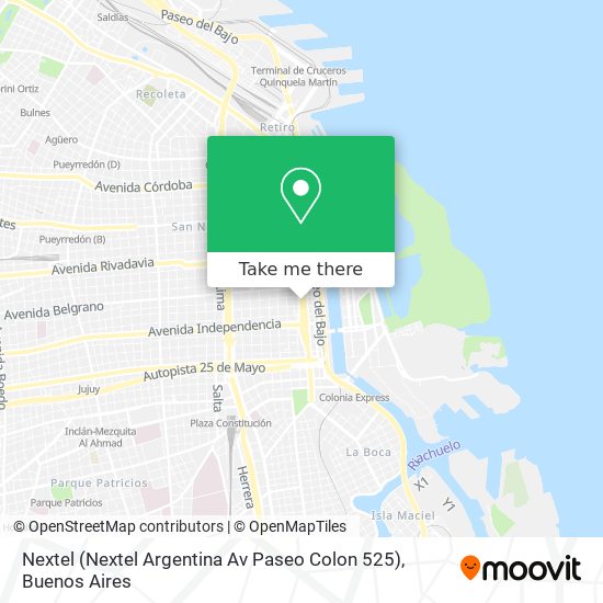 Nextel (Nextel Argentina Av Paseo Colon 525) map