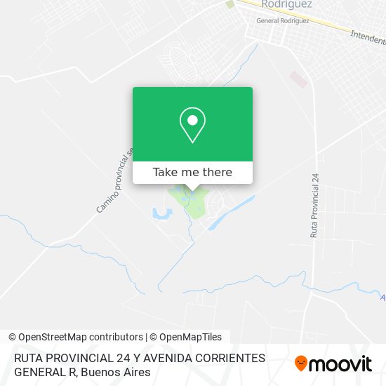 RUTA PROVINCIAL 24 Y AVENIDA CORRIENTES  GENERAL R map