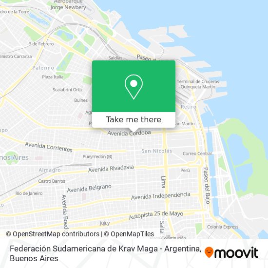 Federación Sudamericana de Krav Maga - Argentina map