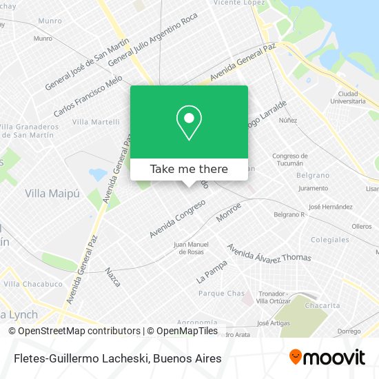 Fletes-Guillermo Lacheski map