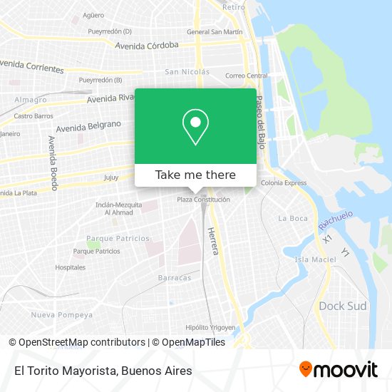 El Torito Mayorista map