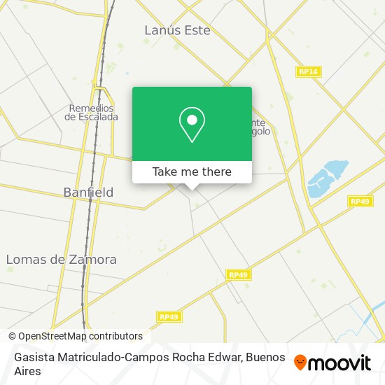 Gasista Matriculado-Campos Rocha Edwar map