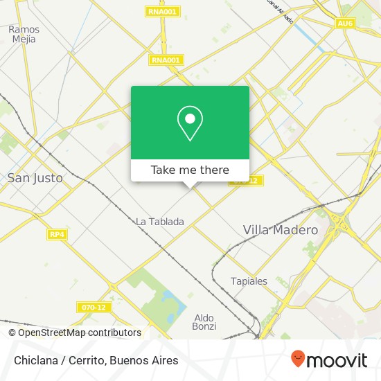 Chiclana / Cerrito map
