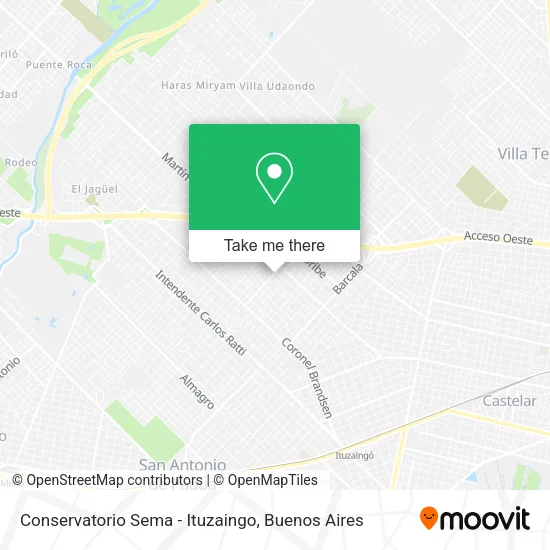Conservatorio Sema - Ituzaingo map