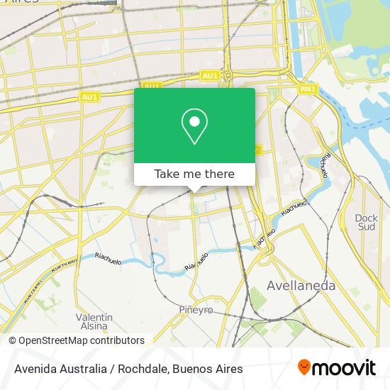 Avenida Australia / Rochdale map