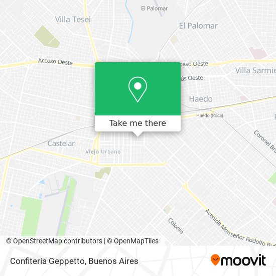 Confitería Geppetto map