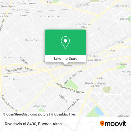 Rivadavia al 8400 map