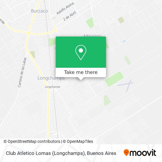 Club Atletico Lomas (Longchamps) map