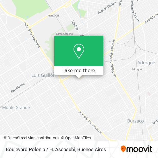 Boulevard Polonia / H. Ascasubi map