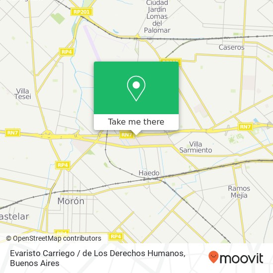 Mapa de Evaristo Carriego / de Los Derechos Humanos