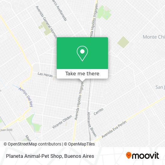 Mapa de Planeta Animal-Pet Shop