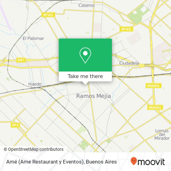 Amé (Ame Restaurant y Eventos) map