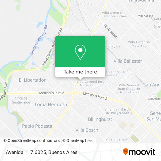 Mapa de Avenida 117 6025