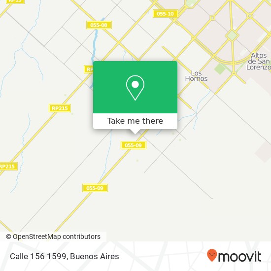 Calle 156 1599 map