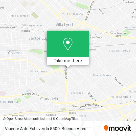 Vicente A  de Echeverría 5500 map