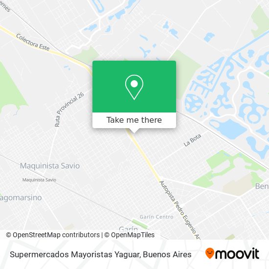 Supermercados Mayoristas Yaguar map