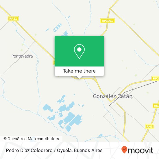 Pedro Díaz Colodrero / Oyuela map