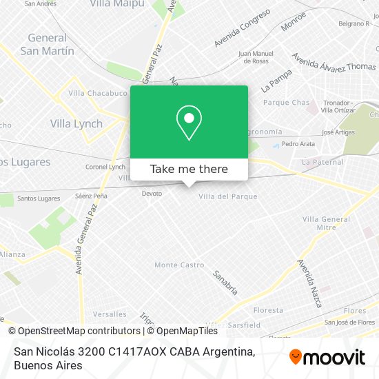 San Nicolás 3200  C1417AOX CABA  Argentina map