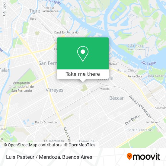 Luis Pasteur / Mendoza map