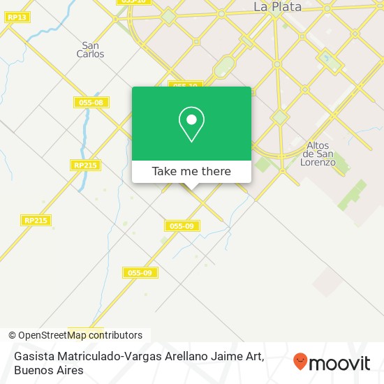 Mapa de Gasista Matriculado-Vargas Arellano Jaime Art