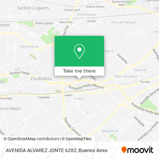 Mapa de AVENIDA ALVAREZ JONTE 6282