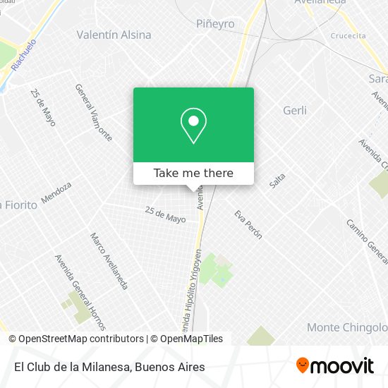 Mapa de El Club de la Milanesa