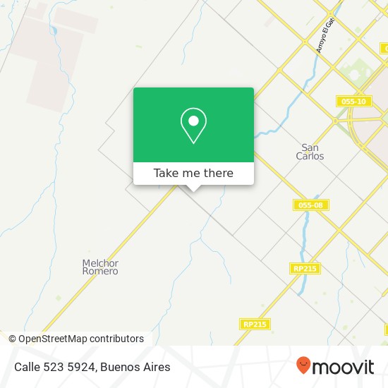 Calle 523 5924 map