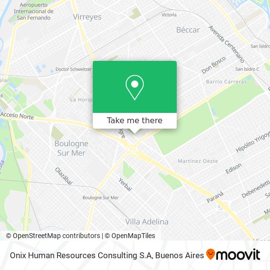 Onix Human Resources Consulting S.A map