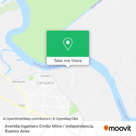 Avenida Ingeniero Emilio Mitre / Independencia map